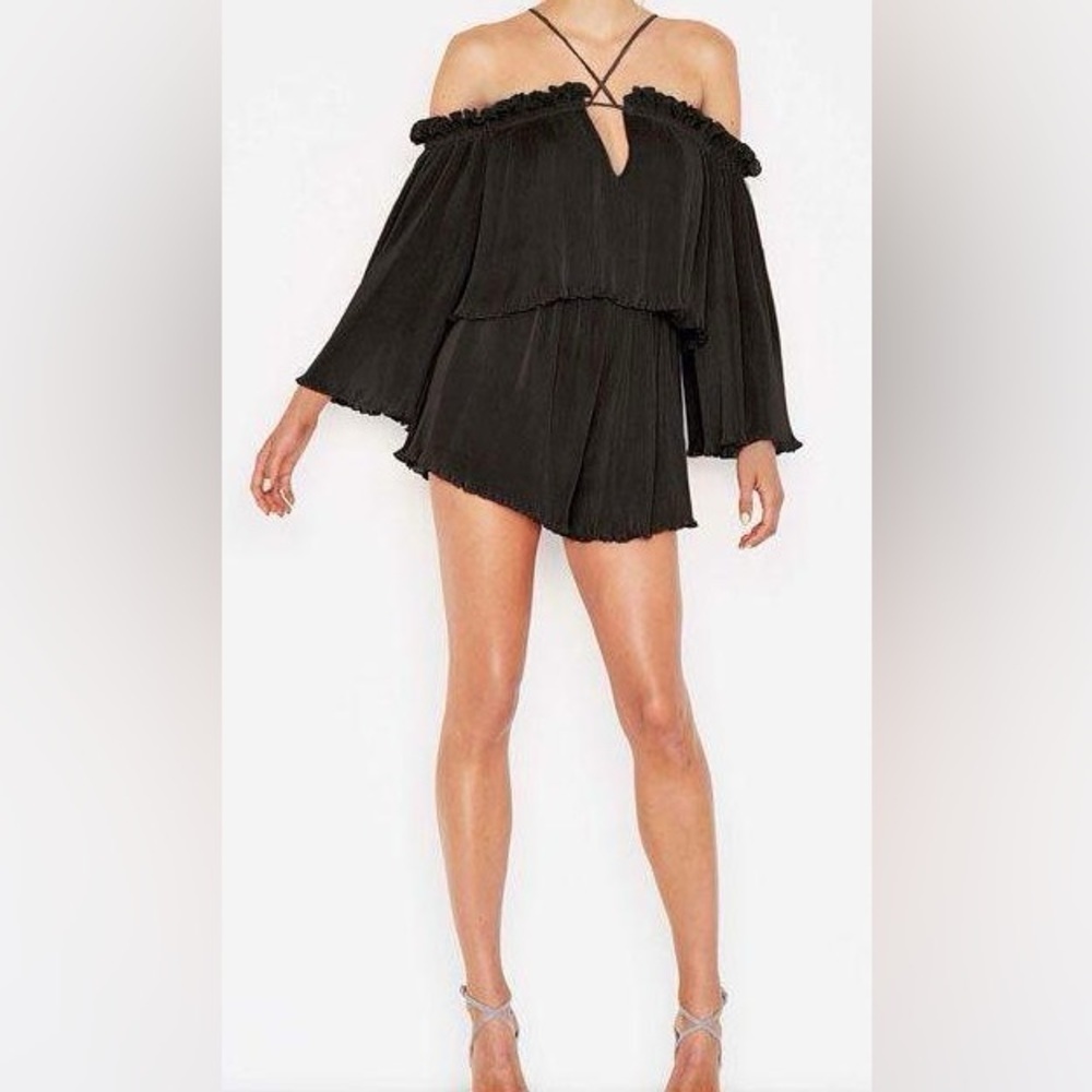 Alice McCall Locomotion Playsuit Chic Black Off-Shoulder Romper Black Size 0